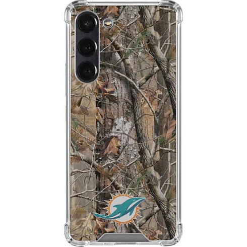 NFL Miami Dolphins Realtree AP Camo Galaxy S24 FE Clear Case